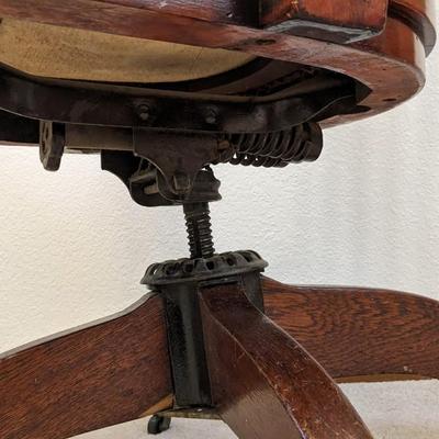 BL Marble Co Leather Seat Bankers/Lawyers Chair