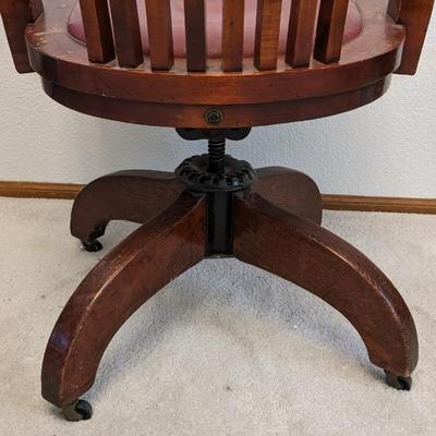BL Marble Co Leather Seat Bankers/Lawyers Chair