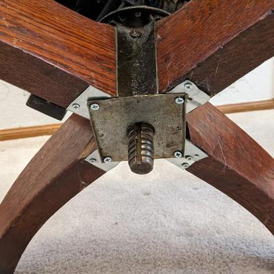 BL Marble Co Leather Seat Bankers/Lawyers Chair