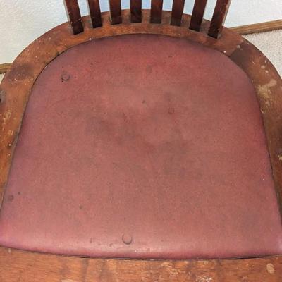 BL Marble Co Leather Seat Bankers/Lawyers Chair