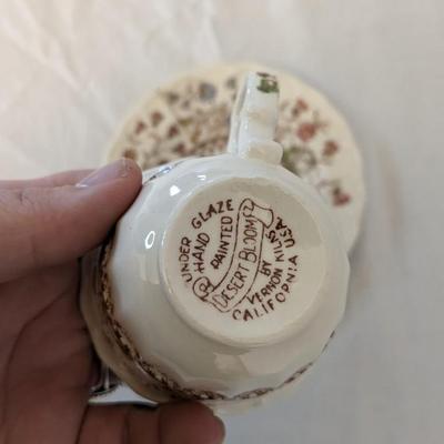 Vernon Kilns Desert Bloom Tea Set