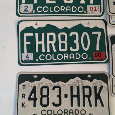 Vintage Colorado License Plates