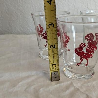 Red Rooster Juice/Shot Glasses