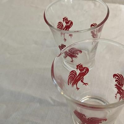 Red Rooster Juice/Shot Glasses