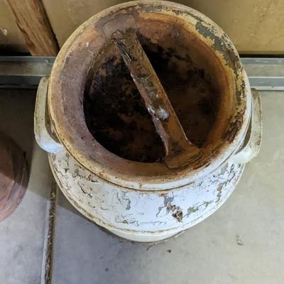 Foremost and Blue Valley Milk Churns