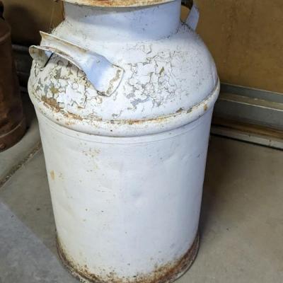 Foremost and Blue Valley Milk Churns