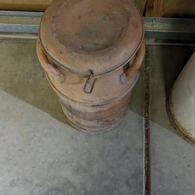Foremost and Blue Valley Milk Churns