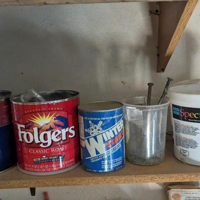 Contents of Garage Shelves