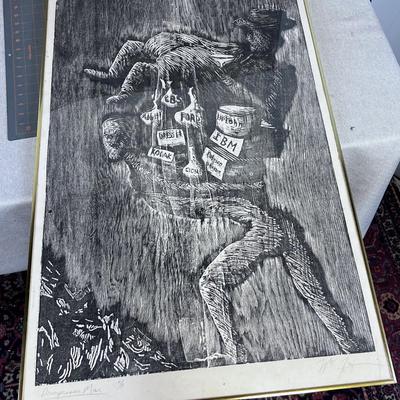 Artist Proof Print -  Titled Downpressor Man