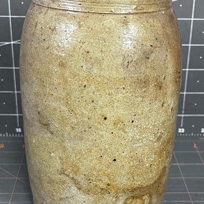 Antique 1 Quart Stoneware Crock Jar