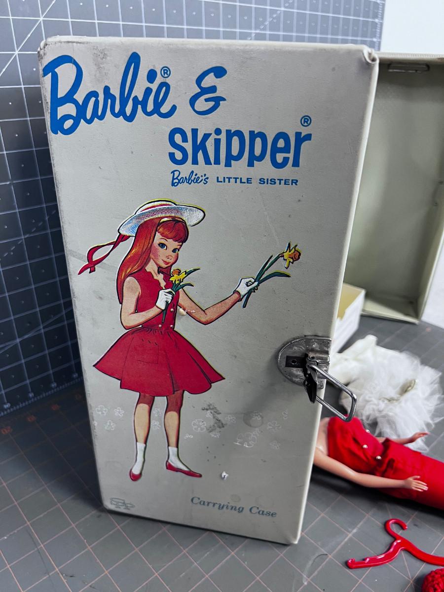Barbie and Skipper Case with Skipper and clothes EstateSales