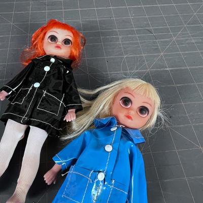 2 Suzy Sad Eye Dolls 