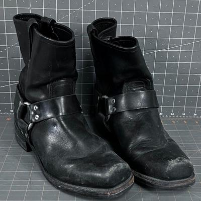 FRY Black Harness Boots 