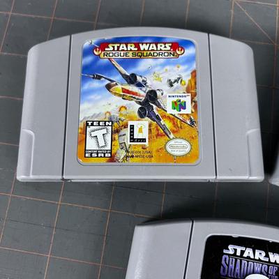 (3) Nintendo STAR WAR Games