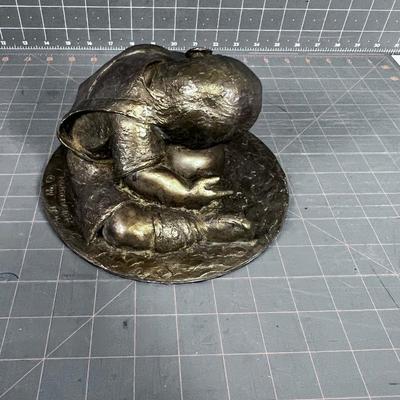 Bronze Sculpture Child with Ball, By Monte Mayor no 4 in 1999