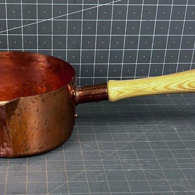 Made in France Solid Copper Sauce Pan 