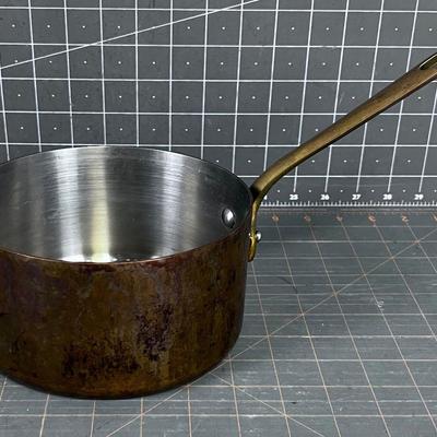 Made in France  Copper Clad Sauce Pan 