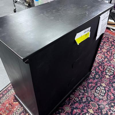 Black Shelf with Drawer TV Stand 