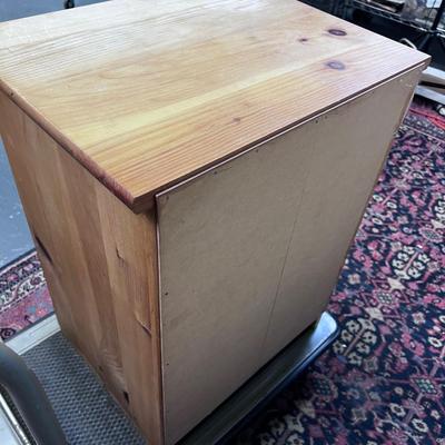 Knotty Pine Night Stand 3-Drawer
