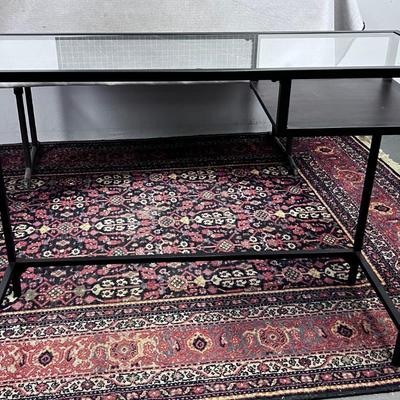 Glass Student Desk or Entry Table 