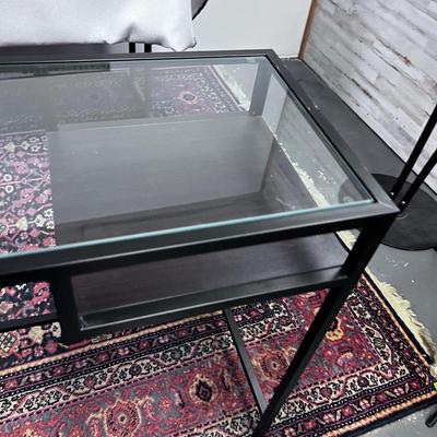 Glass Student Desk or Entry Table 