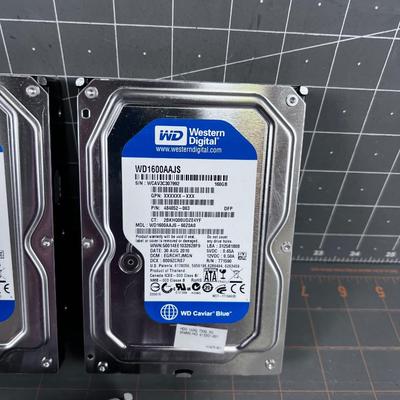 (3) Western Digital Hard Drives 