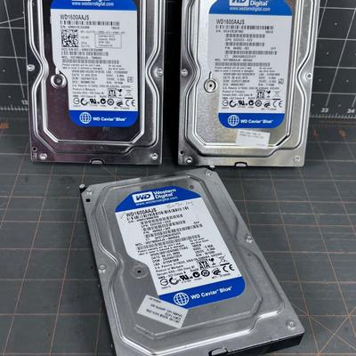 (3) Western Digital Hard Drives 