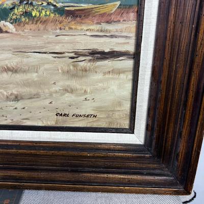 Untitled oil on Canvas Painting by Carl FUNSTH, Noted Idaho Artist  