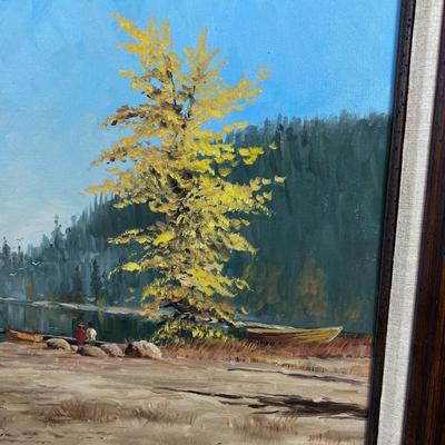Untitled oil on Canvas Painting by Carl FUNSTH, Noted Idaho Artist  