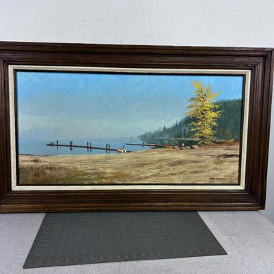 Untitled oil on Canvas Painting by Carl FUNSTH, Noted Idaho Artist  
