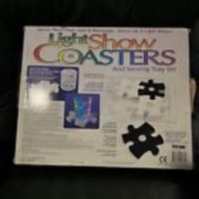 Light Show Coasters and Serving Tray Set