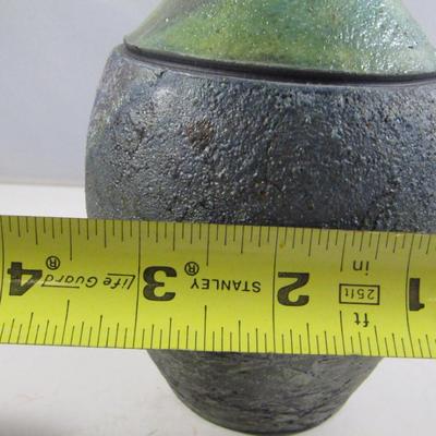 Hand Made Raku Pottery Vase- Signed by Artist- Approx 5