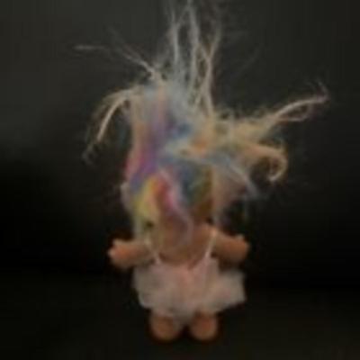 Rainbow Troll Doll Girl Pink Tutu Ballet Rainbow Hair Bright Of America Earring