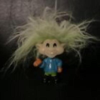 Burger King Glow-In-The-DARK Troll Green Hair 1993