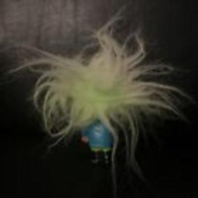 Burger King Glow-In-The-DARK Troll Green Hair 1993