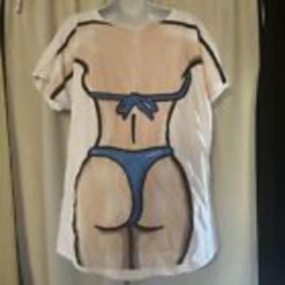 White Cozumel Mexico Bikini Body Short Sleeve Boat Neck T-Shirt XL