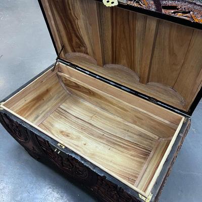 Antique Asian HOPE Chest, Camphor Wood