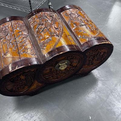 Antique Asian HOPE Chest, Camphor Wood