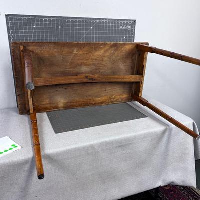 Antique Folding Camp Table  WOOD