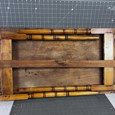 Antique Folding Camp Table  WOOD