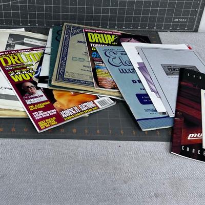 Drum Magazines and Music Books 