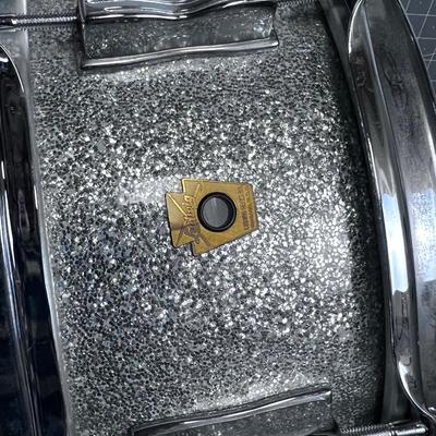 Ludwig Vintage Snare Drum, Silver Sparkles 