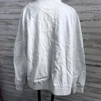 Members Only White Leather Jacket 
