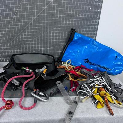 Pile of Climbing GEAR Rope Plus