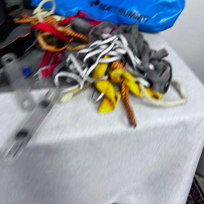 Pile of Climbing GEAR Rope Plus