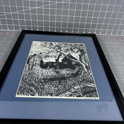 INK on paper Drawing by Carol Brickey
