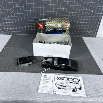 1972 GTO Partially Build Model In Original Box