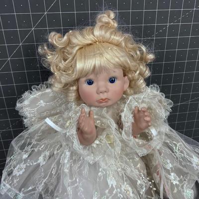 Little Angle Doll Porcelain with Stand 