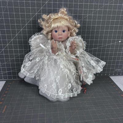 Little Angle Doll Porcelain with Stand 