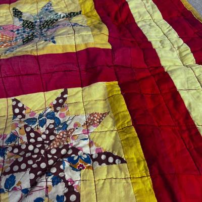 Antique Patchwork Quilt Pillow 